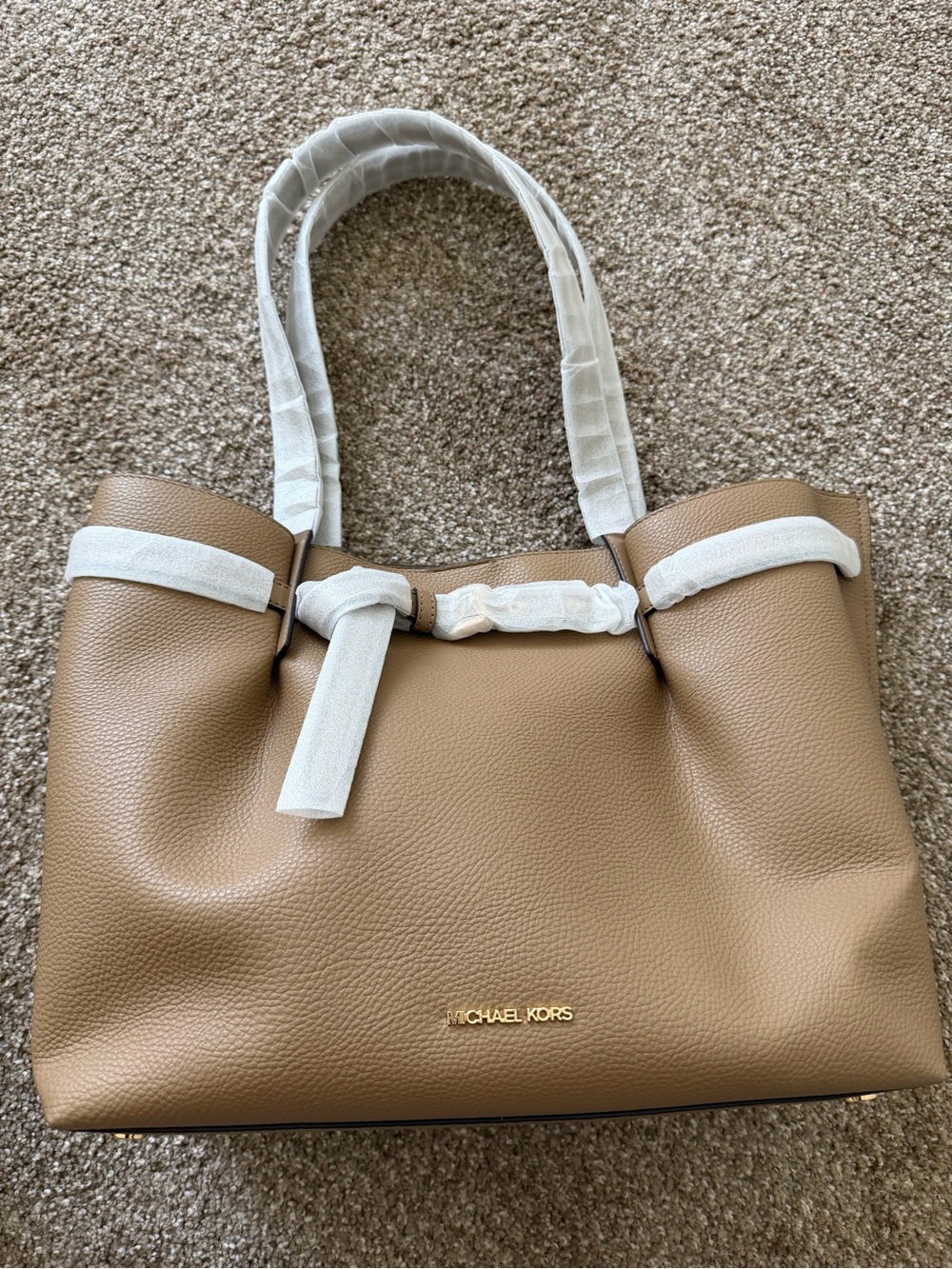 Michael Kors Camel/Tan Pebbled Leather Tote